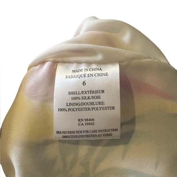 NWT Theory Sahara Caribbean Maxi Silk Dress Teal Multi $365 Size 6 - Picture 9 of 9